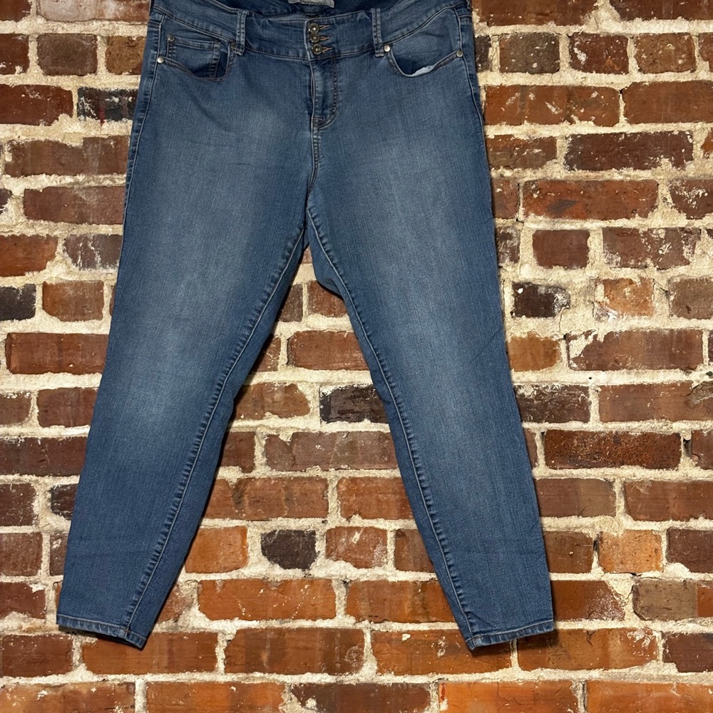 torrid Slim Fit Skinny Jeans in Medium Blue Wash